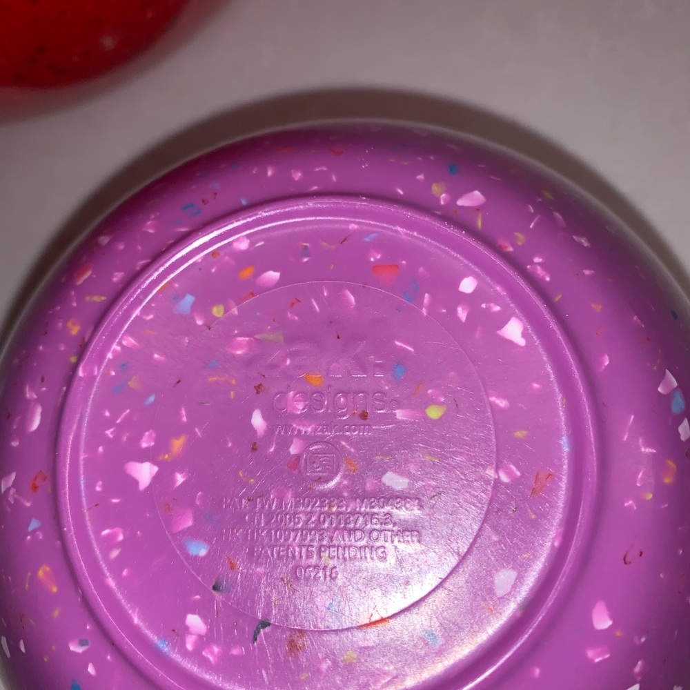 ZAK! Colorful 4 Confetti Melamine Nesting Mixing Bowls - Picture 7 of 8